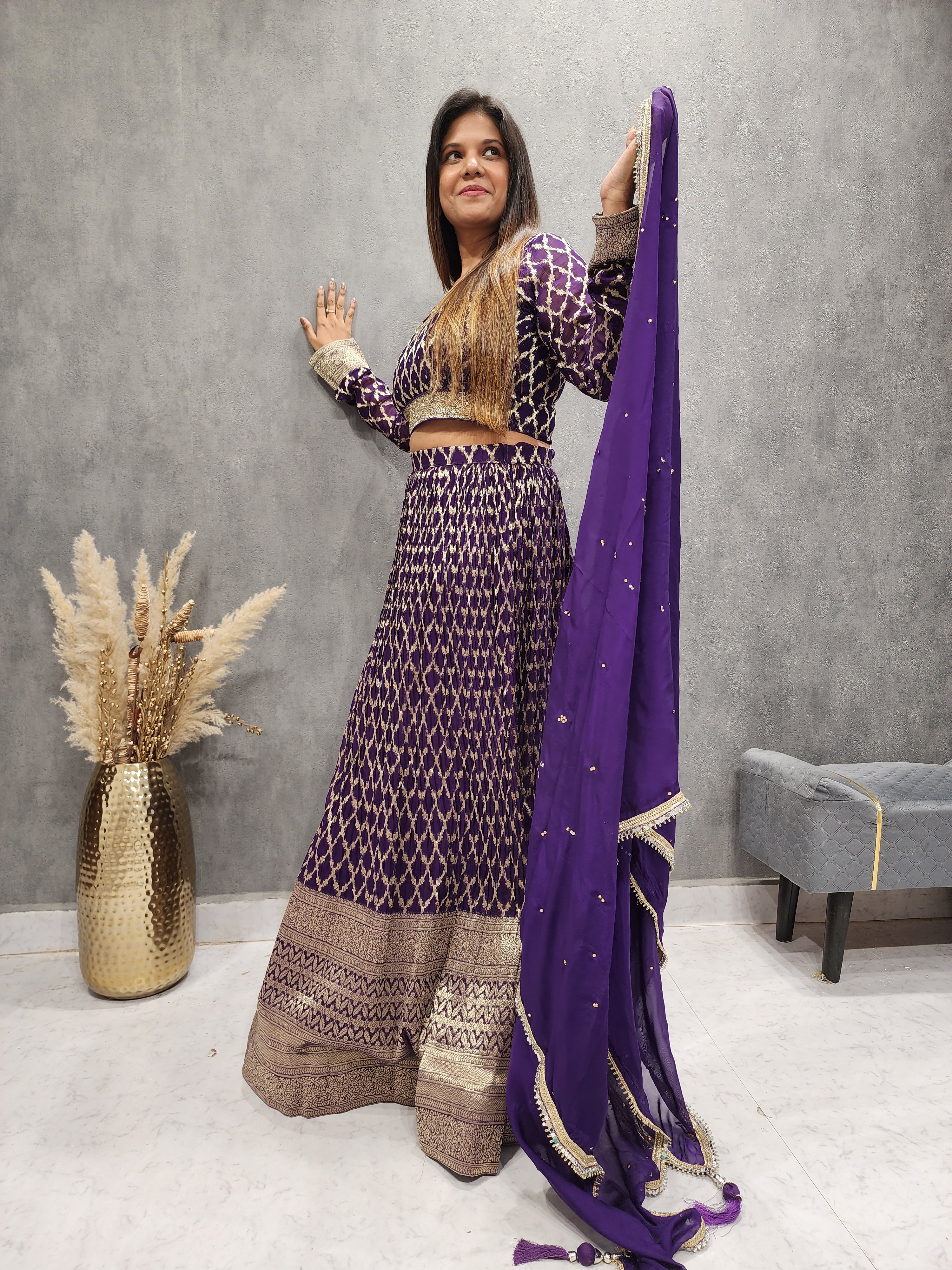Alizeh presents sparkle net bridal exclusive designer Lehenga choli  collection