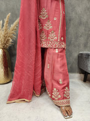 CARROT THREADWORK EMBROIDERED DIVIDER SUIT