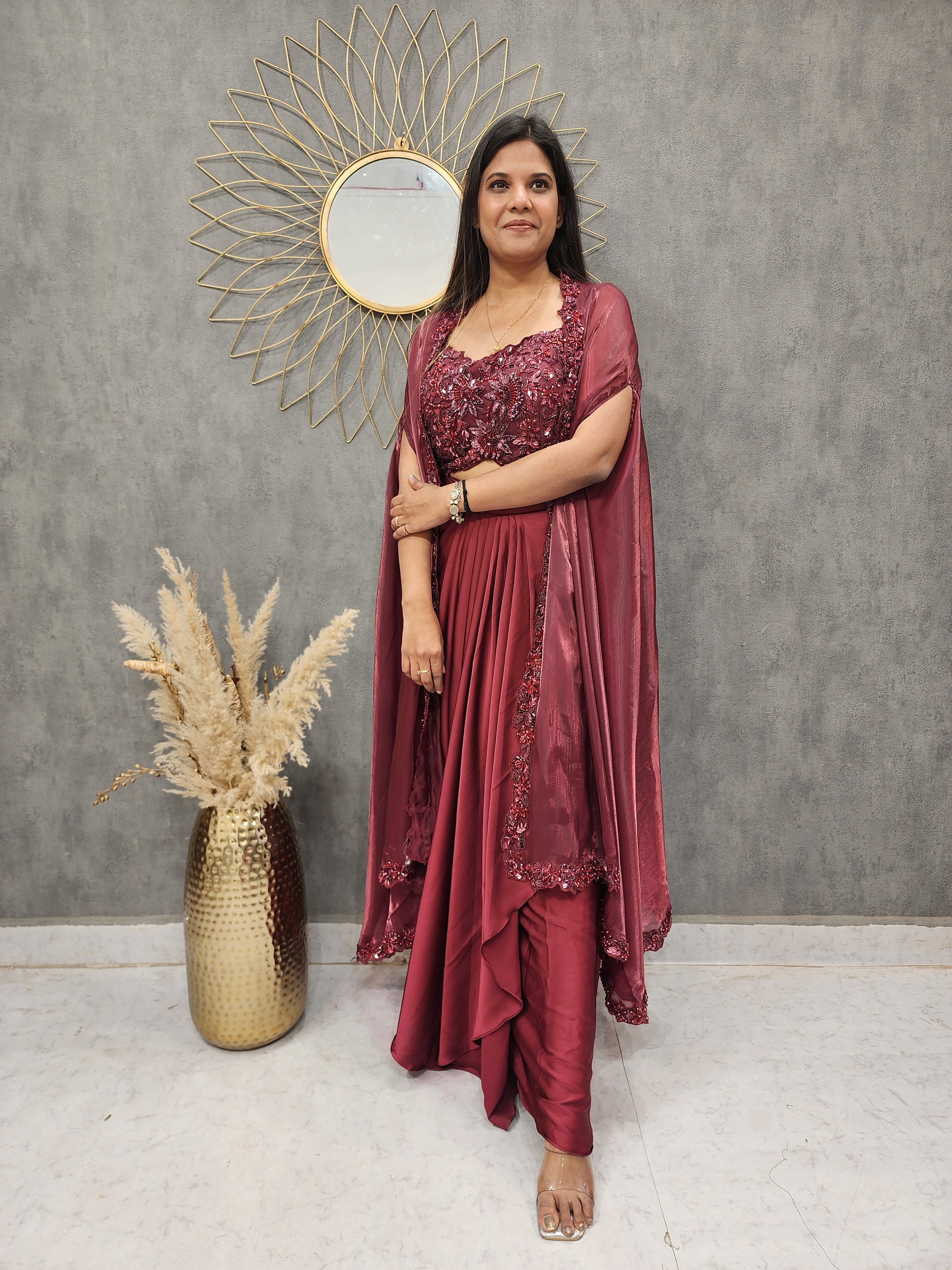 red indowestern dress Velvet Gents Indo Western Dress Crimson Red Velvet Indo Western Dress For Men