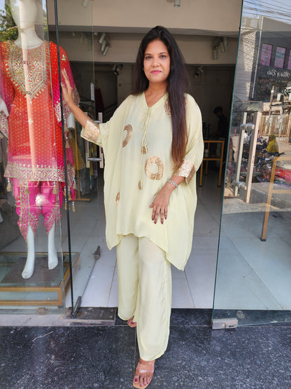 Pista green bling baggy co-ord set