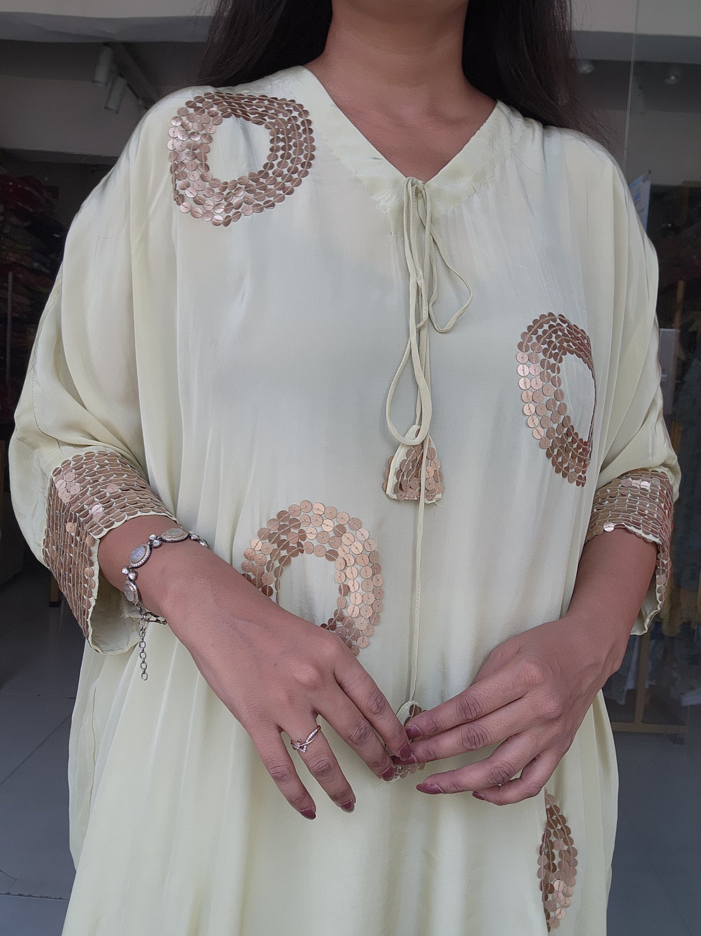 Pista green bling baggy co-ord set