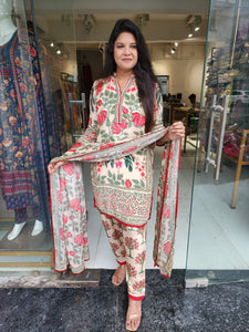 Farshi salwar floral printed suit