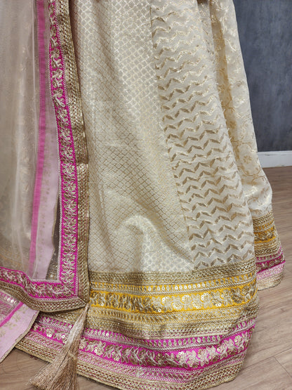 Royal ivory indowestern skirt dress