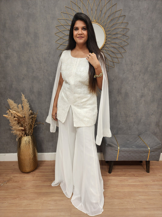 Long sleeves Embroided co-ord set