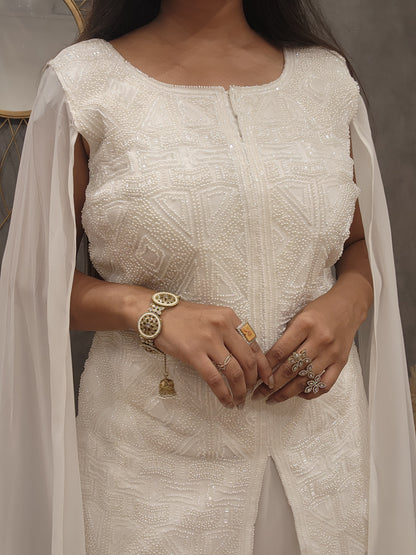 Long sleeves Embroided co-ord set