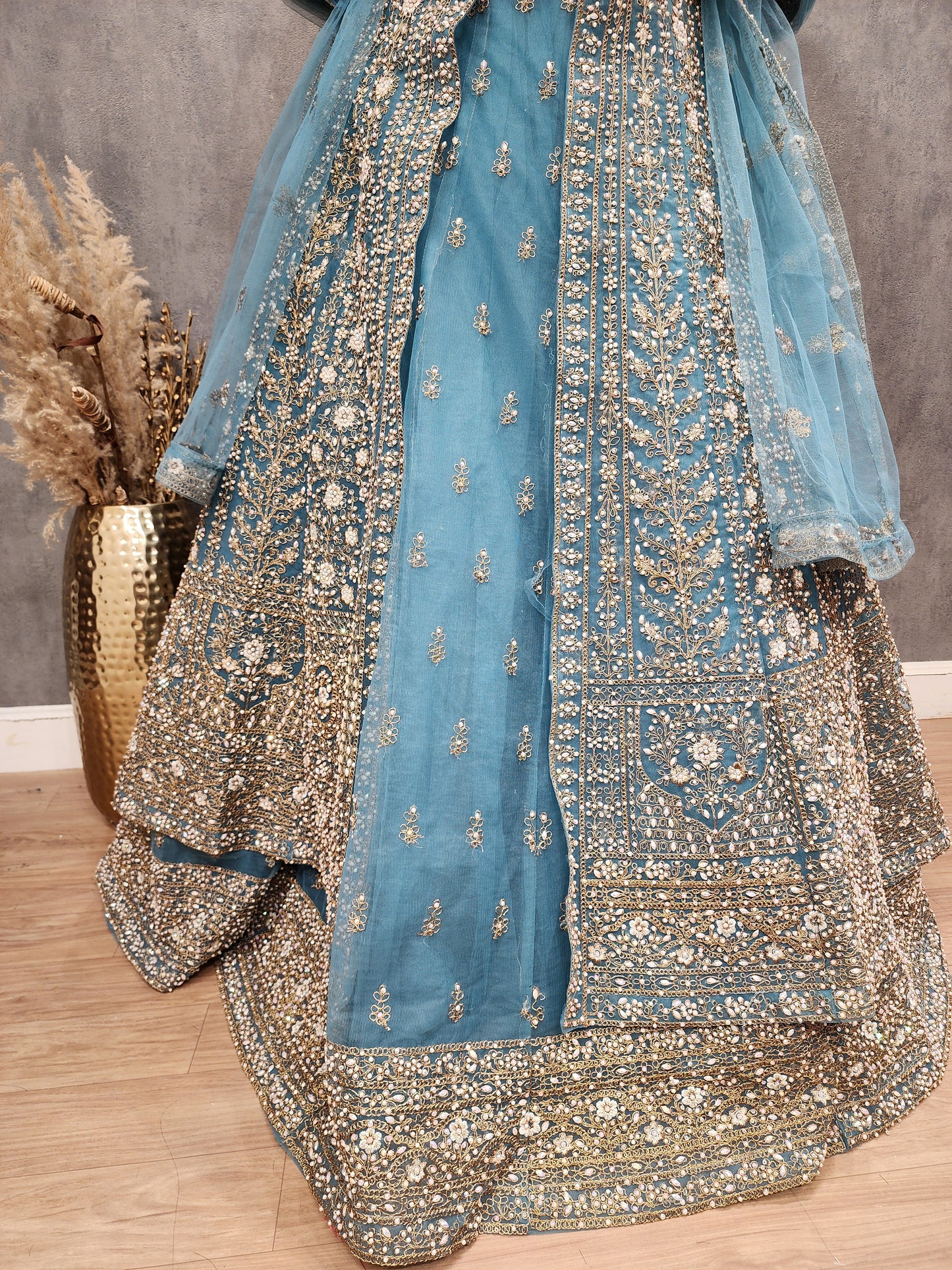 Jodha 3pc centre slit indowestern dress