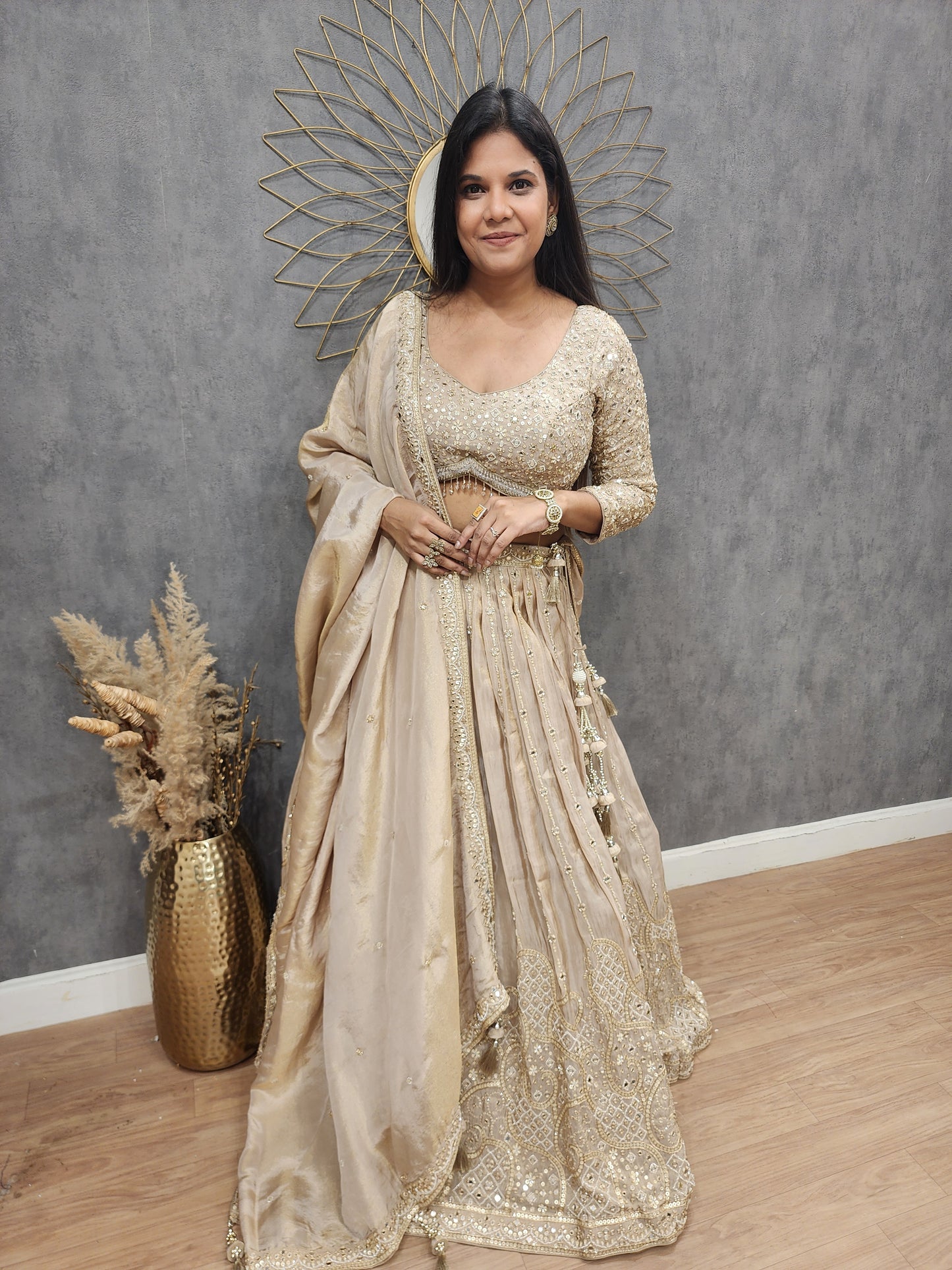 Jannat Ivory lehenga set