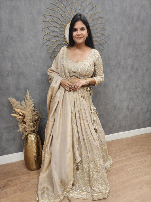 Jannat Ivory lehenga set