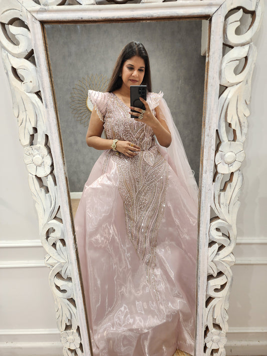 Onion pink ball gown