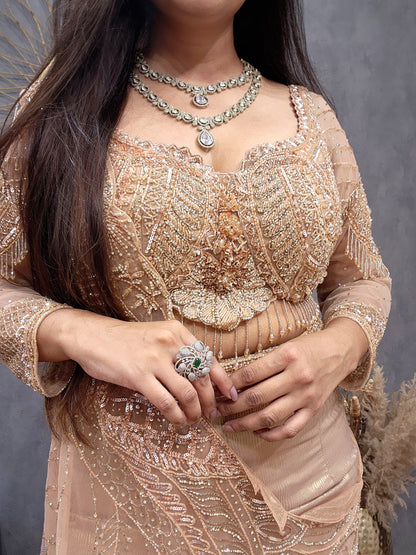 Nazakat fishcut lehenga