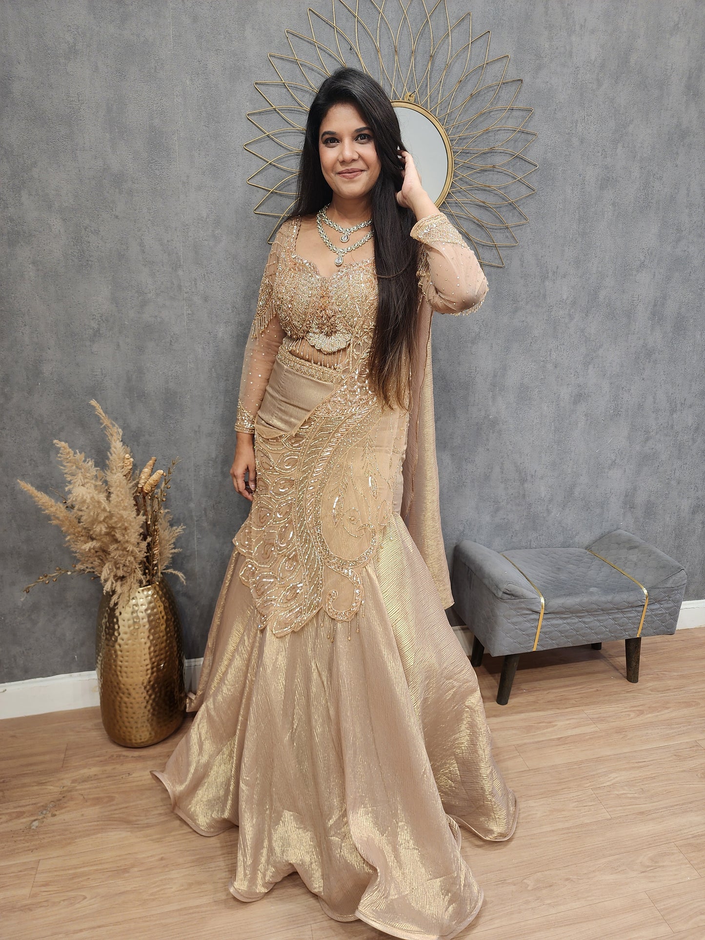 Nazakat fishcut lehenga