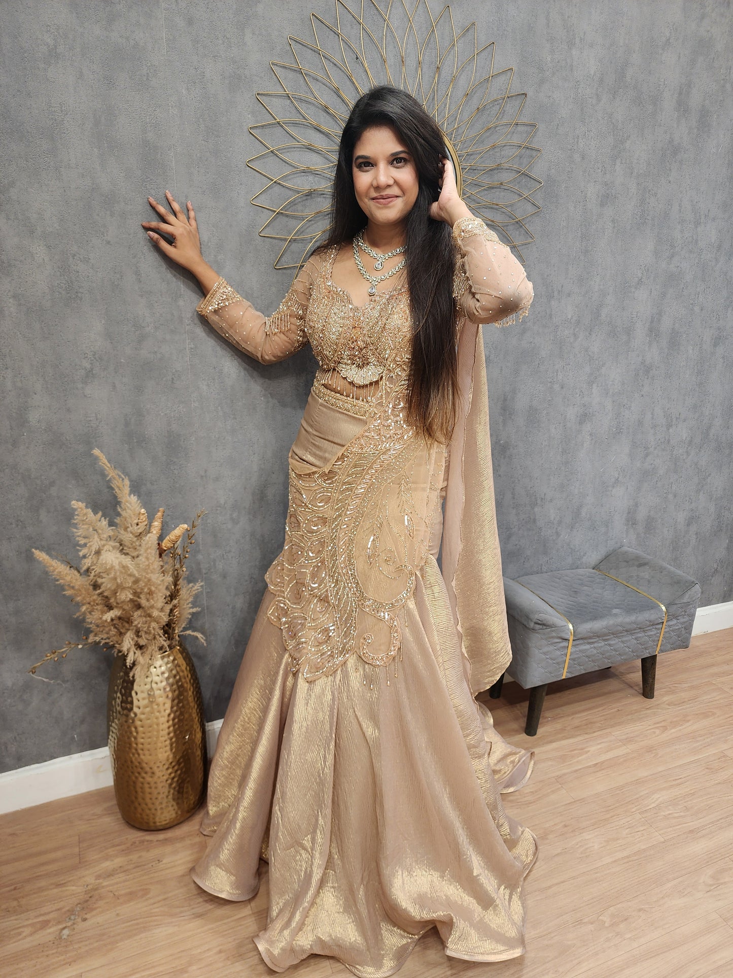 Nazakat fishcut lehenga