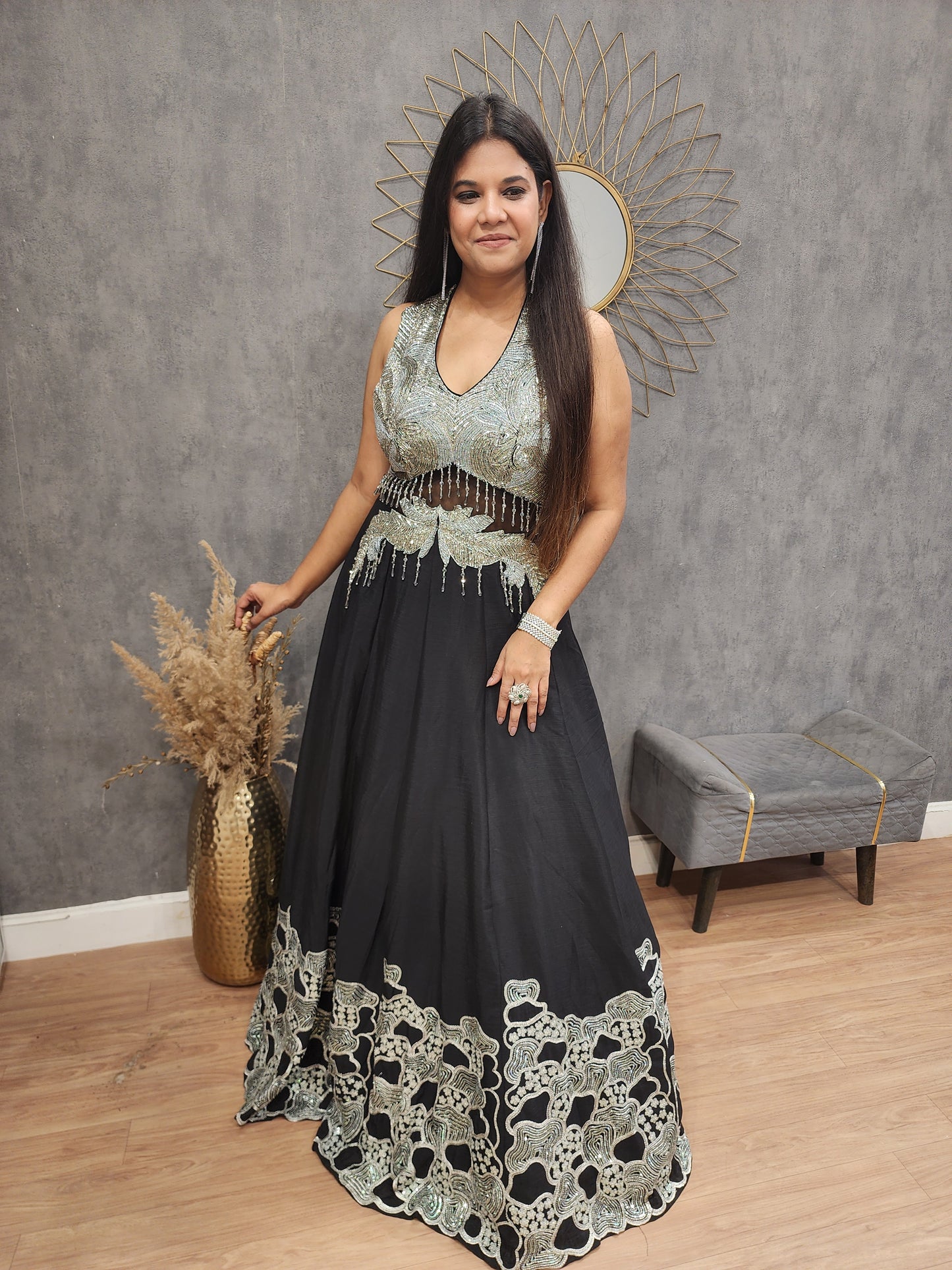 Kareena black maxi gown