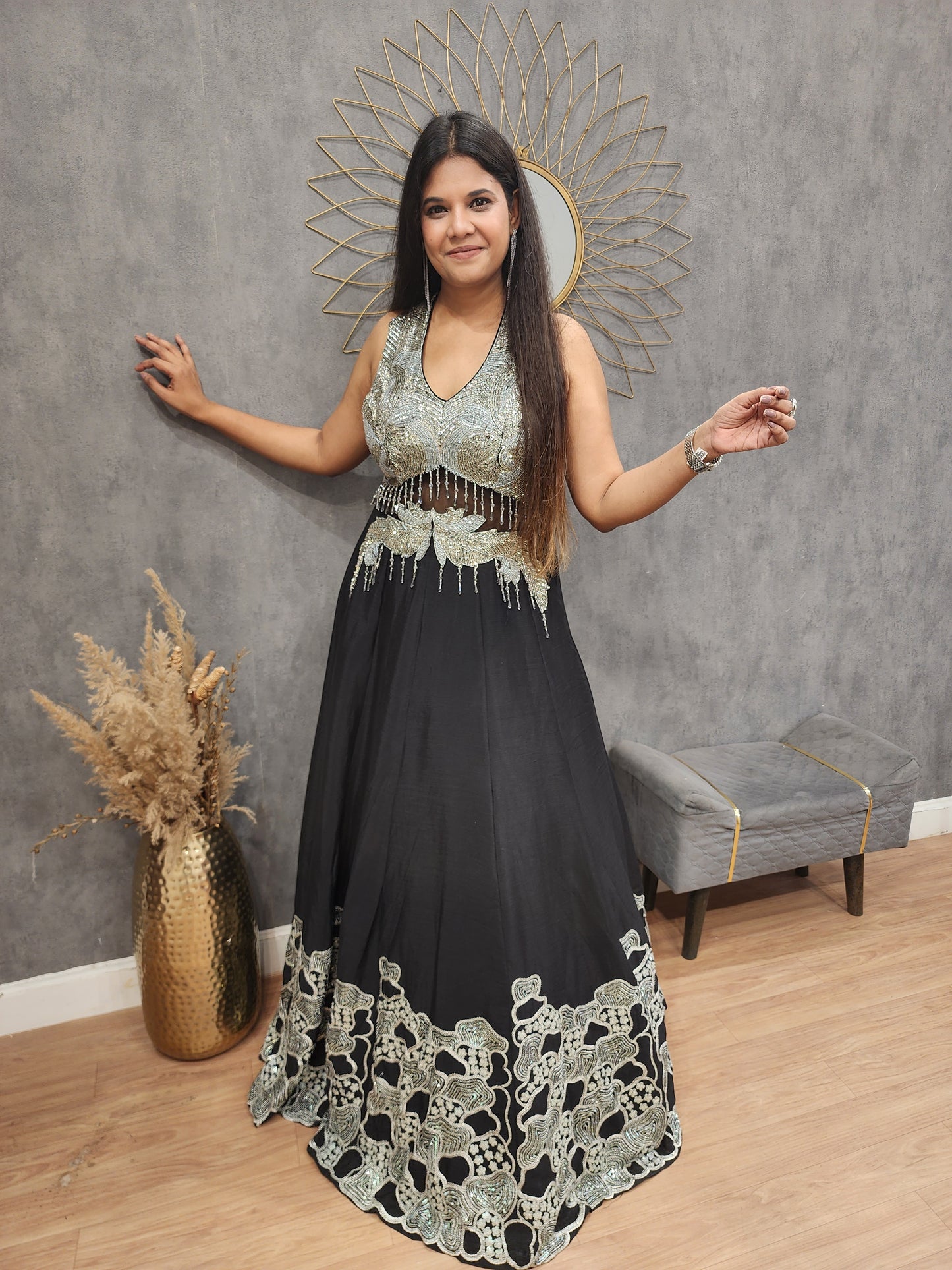 Kareena black maxi gown