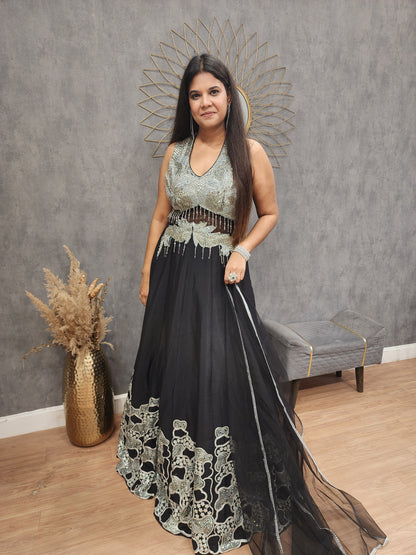 Kareena black maxi gown