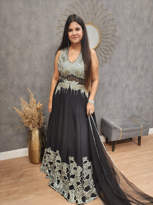 Kareena black maxi gown