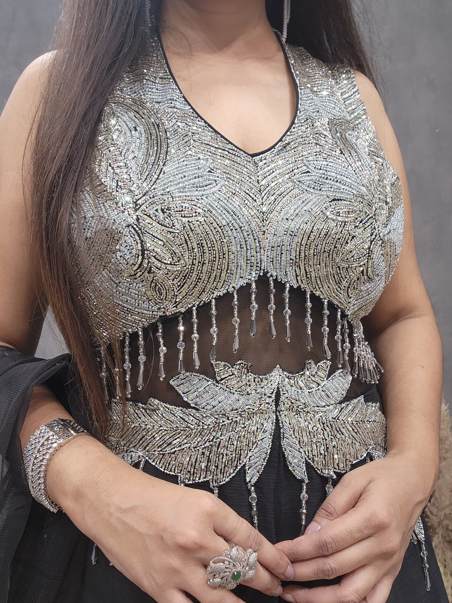 Kareena black maxi gown