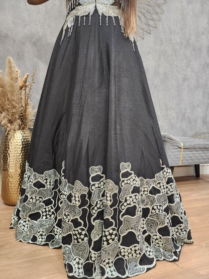 Kareena black maxi gown