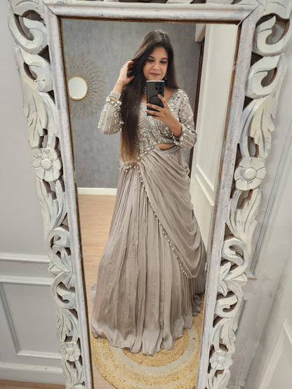 Rutba Drape lehenga set