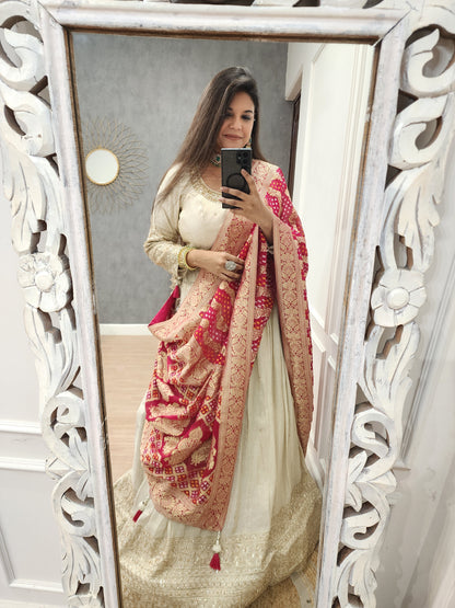 Deepika weaving banarasi lehenga set