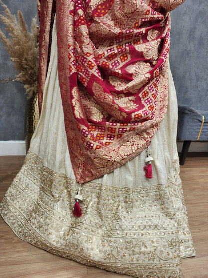 Deepika weaving banarasi lehenga set