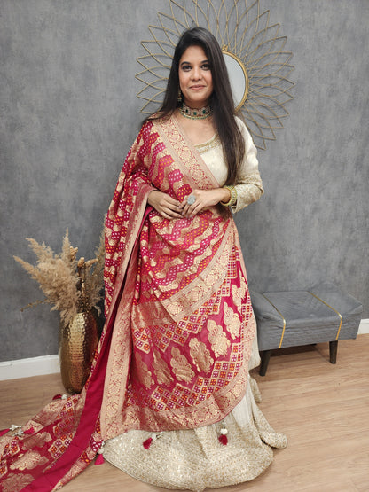 Deepika weaving banarasi lehenga set