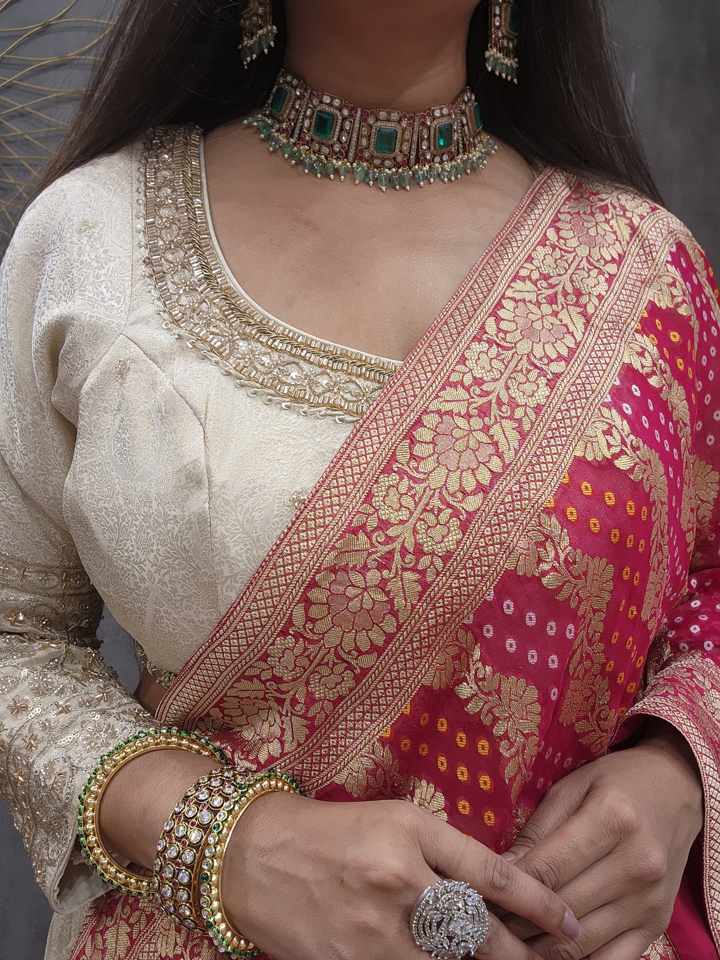 Deepika weaving banarasi lehenga set