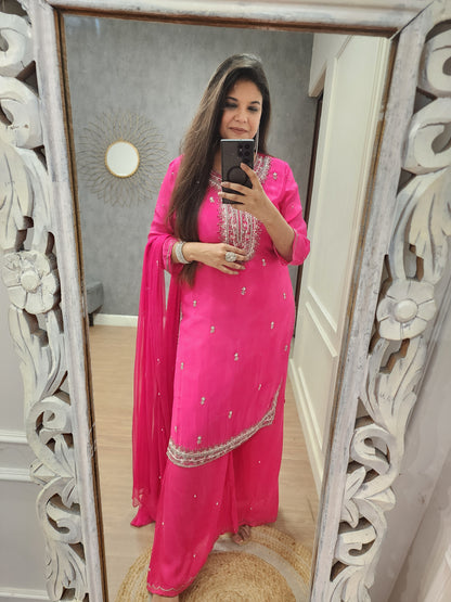 Pink sharara suit