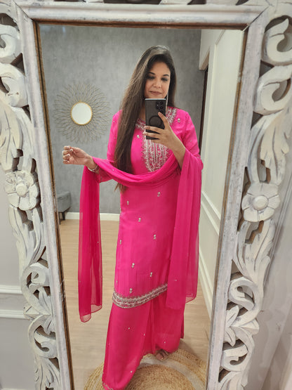 Pink sharara suit