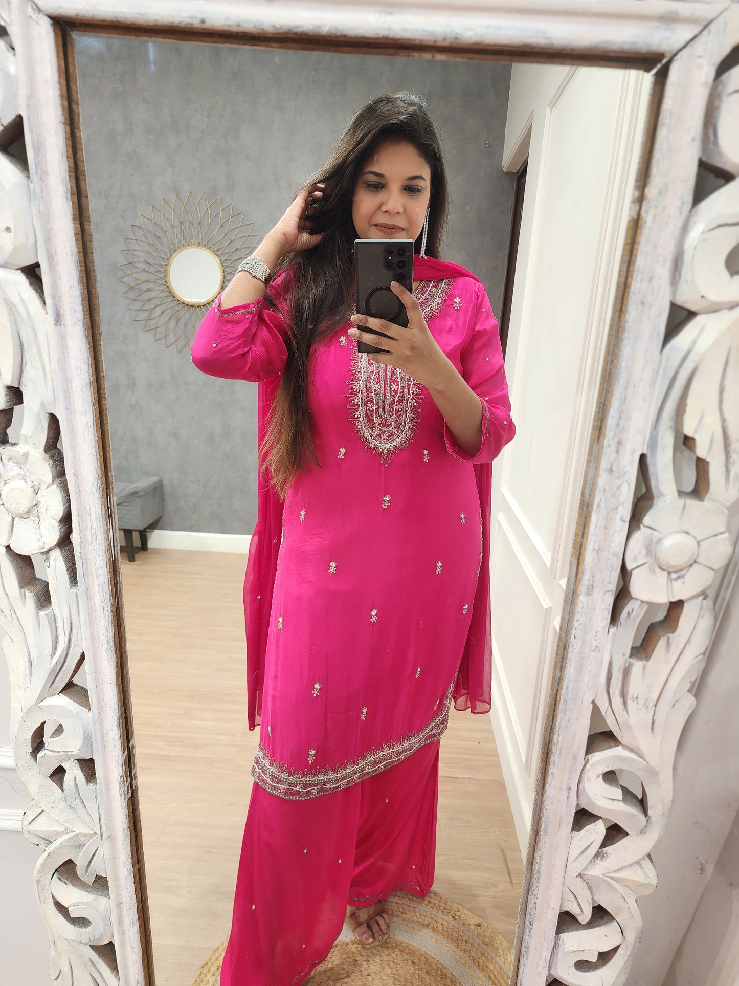 Pink sharara suit