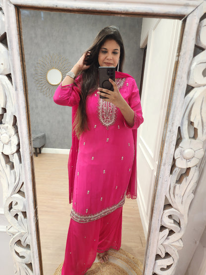 Pink sharara suit