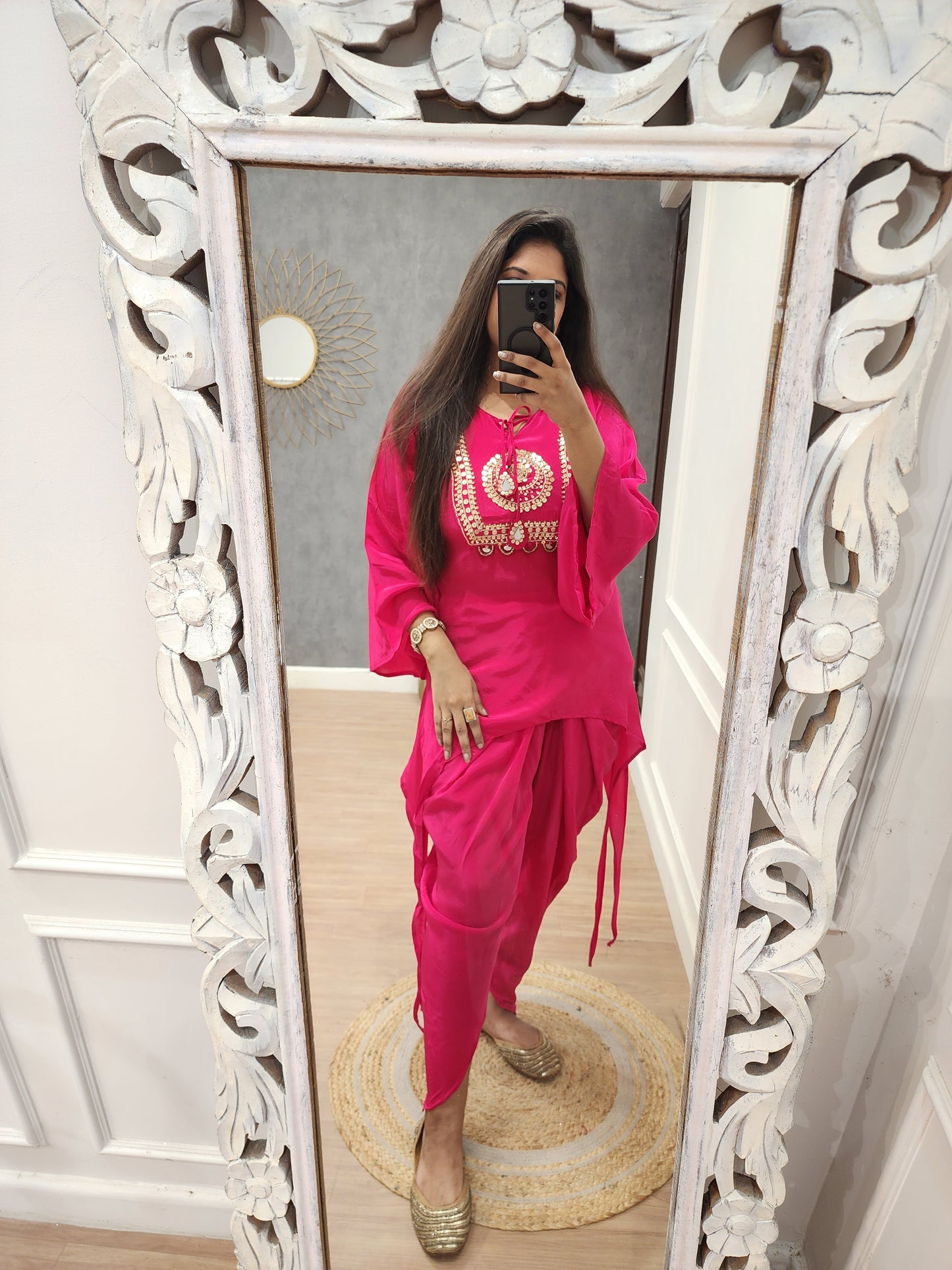 Shama pink tulip co-ord set