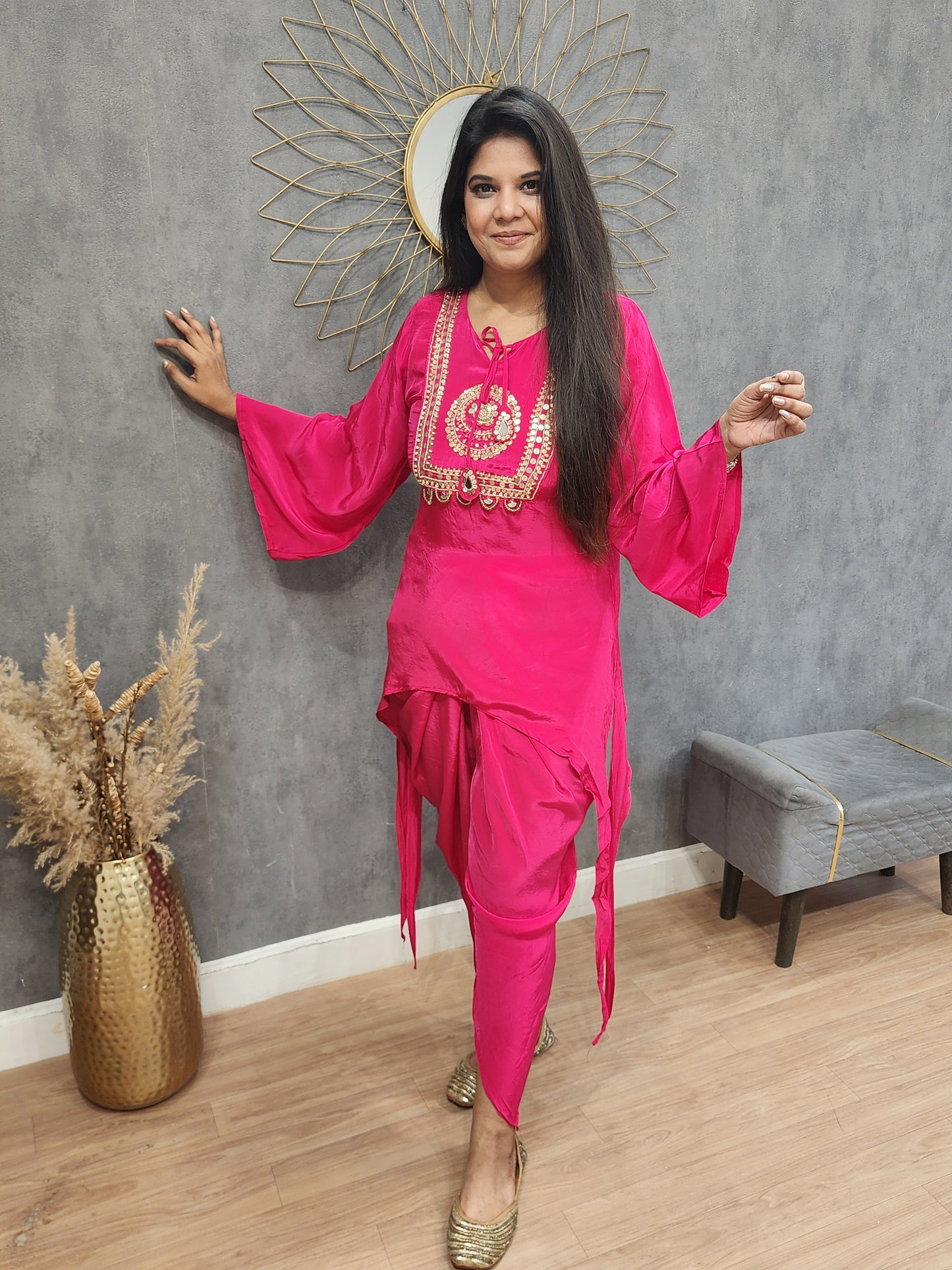 Shama pink tulip co-ord set