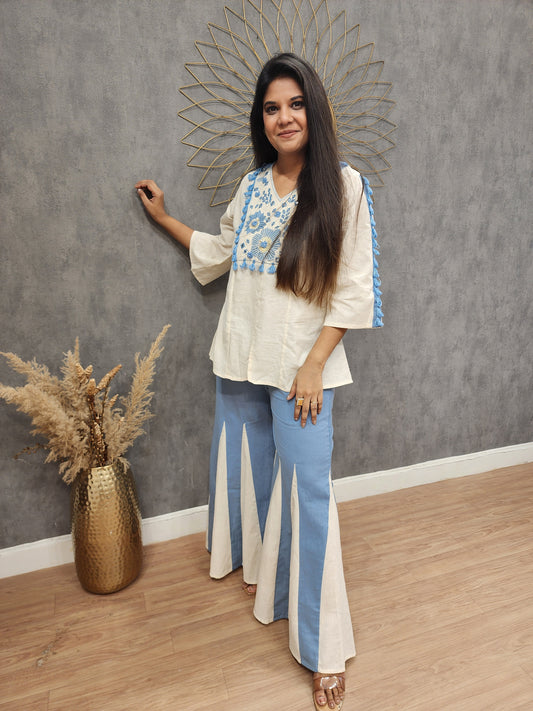 Girly Striped linen co-ord set