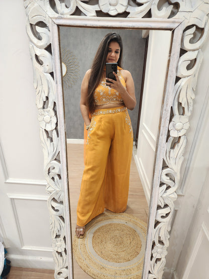 Bebo halter neck embroided co-ord set