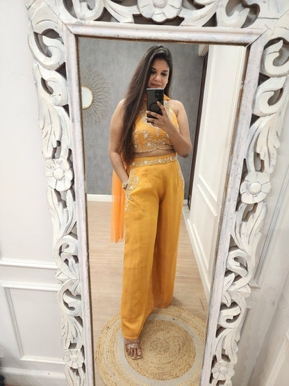 Bebo halter neck embroided co-ord set