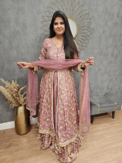 Mastani centre slit indowestern dress