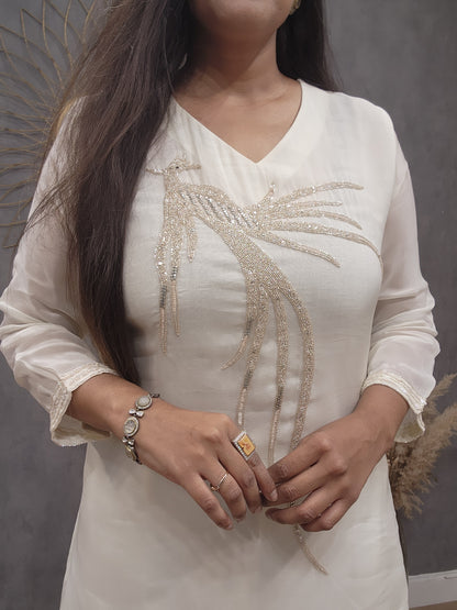 Off white kingfisher co-ord set