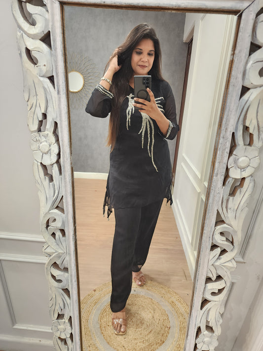 Black kingfisher co-ord set