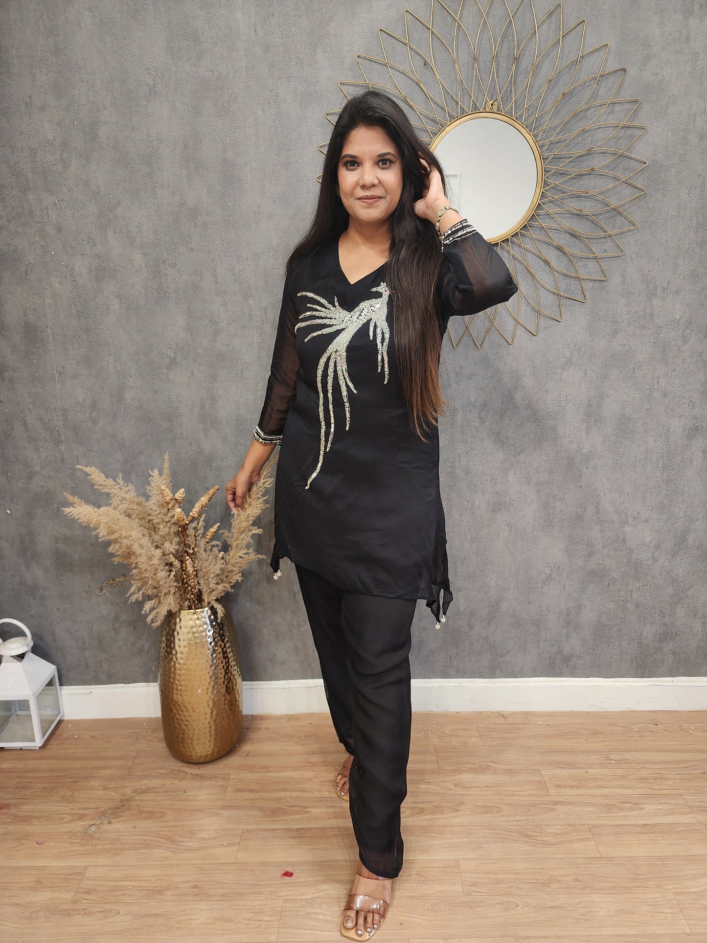 Black kingfisher co-ord set