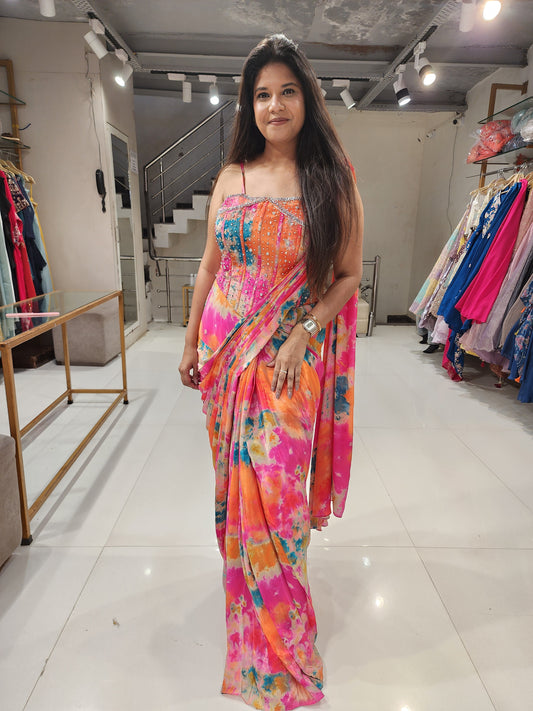 Carnival special drape saree