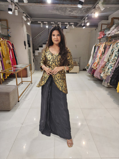 Cocktail night crepe co-ord set