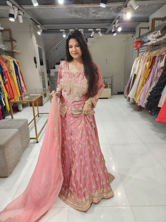 Jodha peplum indowestern dress