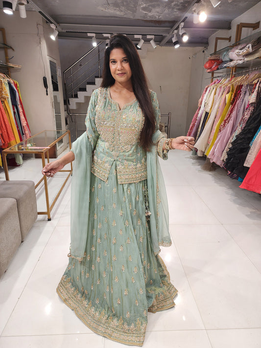 Jodha peplum indowestern dress