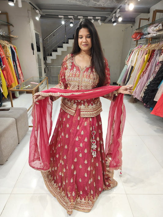 Jodha peplum indowestern dress