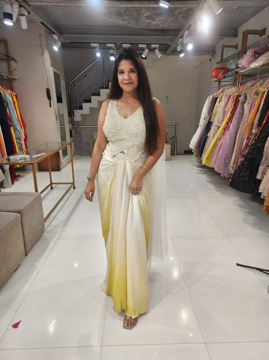 Carnvial special ombre indowestern