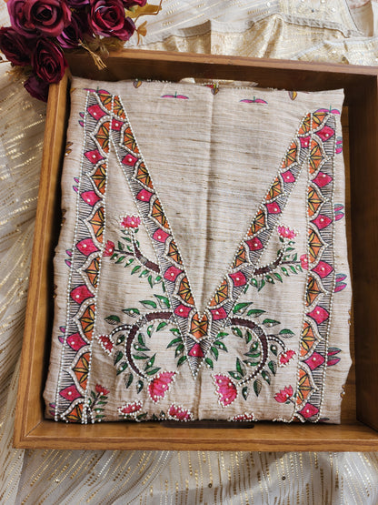 Jamdani unstitched suit
