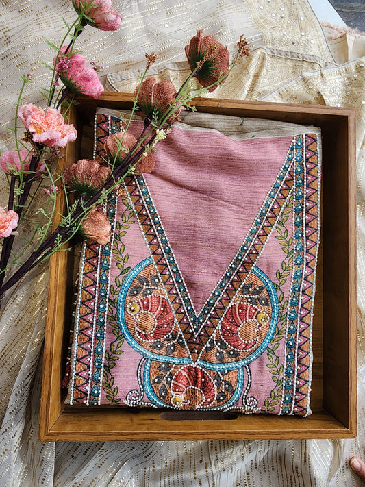 Jamdani unstitched suit