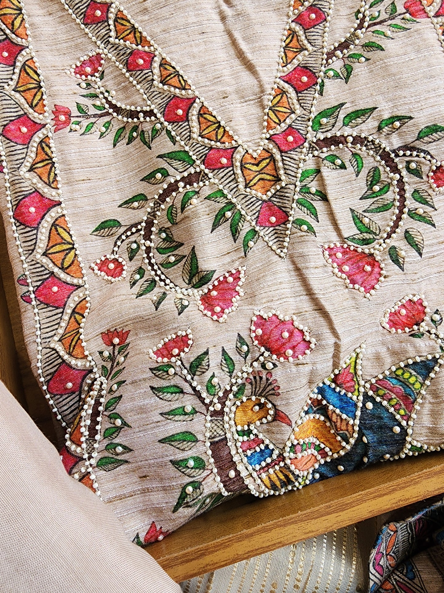 Jamdani unstitched suit