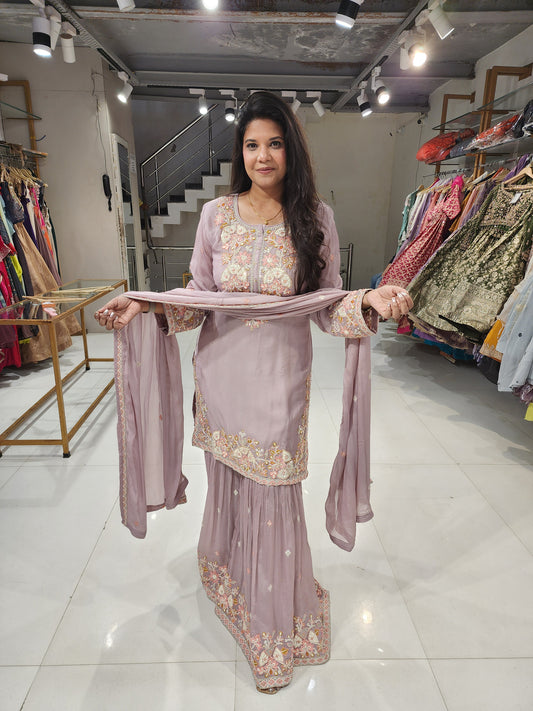 Threadwork sharara suit